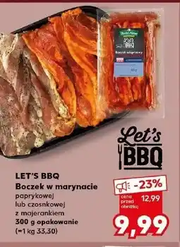 Kaufland Boczek w marynacie czosnkowej z majerankiem Stoisko mięsne oferta