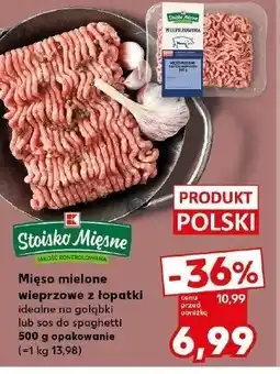 Kaufland Mięso mielone wieprzowe z łopatki Stoisko mięsne oferta