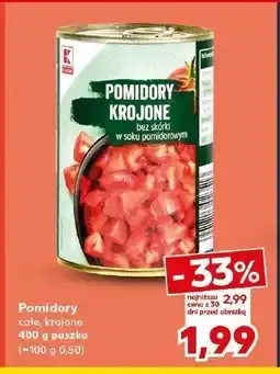 Kaufland Pomidory krojone K-classic oferta