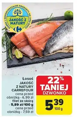 Carrefour Market Łosoś JAKOŚĆ NATURY CARREFOUR oferta