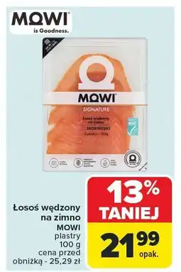 Carrefour Market Łosoś wędzony na zimno MOWI oferta