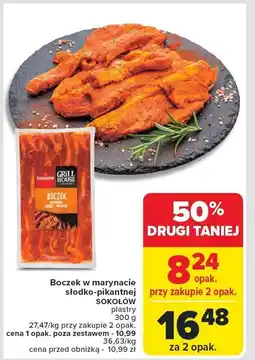 Carrefour Boczek w marynacie słodko-pikantnej Sokołów oferta