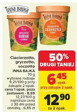 Carrefour Market Ciecierzyca, gryczotto, soczotto Inna Bajka oferta