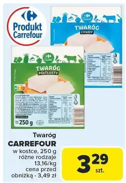 Carrefour Market Twaróg CARREFOUR w kostce 250 g oferta