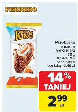 Carrefour Market Przekąska KINDER MAXI KING 35 g Ferrero oferta
