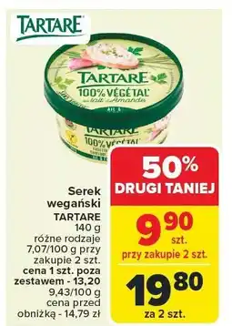 Carrefour Serek wegański TARTARE oferta