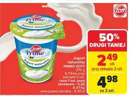 Carrefour Market Jogurt naturalny PRIMO ZOTT 370 g oferta