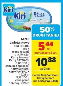 Carrefour Serek śmietankowy KIRI DELICE 100 g oferta