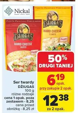 Carrefour Ser twardy Džiugas 100g oferta