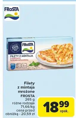 Carrefour Market Filety z mintaja mrożone Frosta 265g oferta