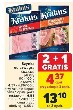 Carrefour Market Szynka od szwagra KRAKUS oferta