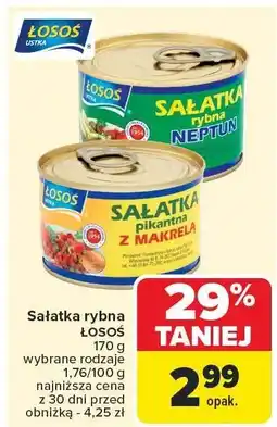 Carrefour Market Sałatka rybna Neptun 170g Łosoś oferta