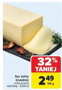 Carrefour Ser żółty Edamski 100g Carrefour oferta