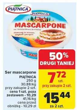 Carrefour Ser mascarpone Piątnica 250g oferta