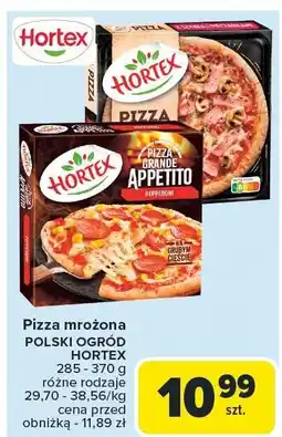 Carrefour Pizza mrożona Polski Ogród Hortex 285-370g oferta