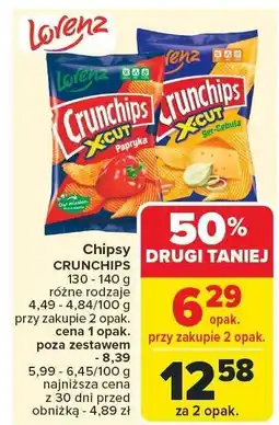 Carrefour Market Chipsy CRUNCHIPS 130-140 g oferta