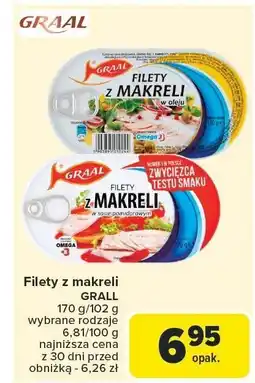 Carrefour Filety z makreli GRAAL 170 g oferta