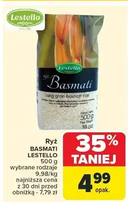 Carrefour Ryż Basmati LESTELLO 500 g oferta