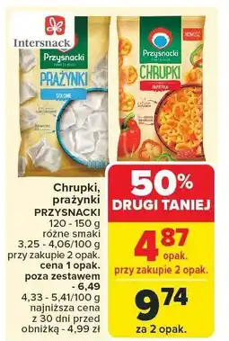 Carrefour Chrupki, prażynki PRZYSNACKI 120 - 150 g oferta