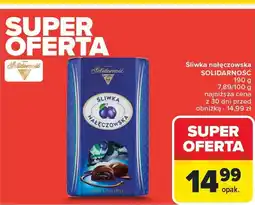 Carrefour Market Śliwka nałęczowska SOLIDARNOŚĆ 190g oferta