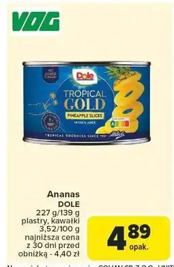 Carrefour Market Ananas DOLE 227g/139g oferta