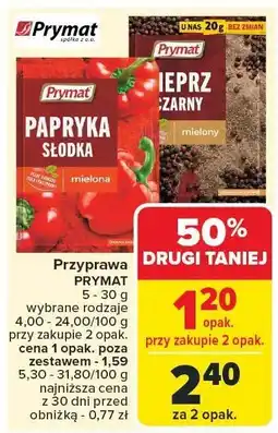 Carrefour Przyprawa papryka słodka PRYMAT oferta