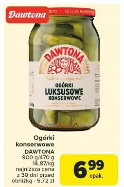 Carrefour Ogórki konserwowe DAWTONA 900 g oferta
