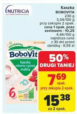 Carrefour Market Kaszka BOBOVITA 230g oferta