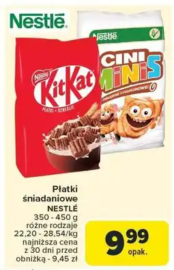 Carrefour Płatki śniadaniowe NESTLÉ 350 - 450 g oferta