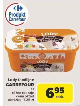 Carrefour Lody familijne CARREFOUR 1l oferta