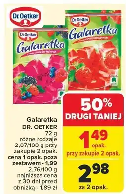 Carrefour Galaretka DR. OETKER 72g oferta