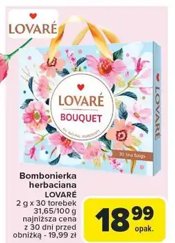 Carrefour Market Bombonierka herbaciana LOVARÉ 30 torebek Lovaré oferta