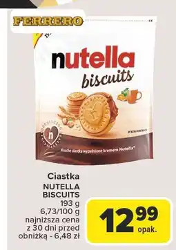 Carrefour Ciastka NUTELLA BISCUITS 193g oferta