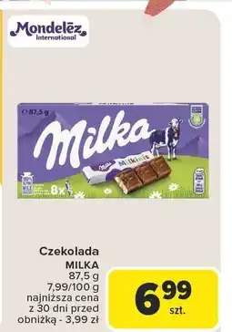 Carrefour Czekolada MILKA 87,5g Mondelez oferta