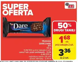 Carrefour Wafelek DARE DARK ETI 50g oferta