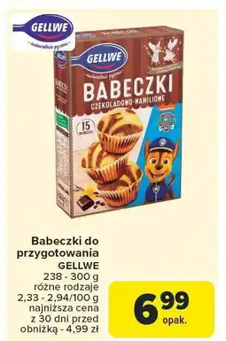 Carrefour Babeczki do przygotowania GELLWE 238-300g oferta