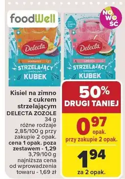 Carrefour Kisiel na zimno DELECTA ZOZOLE 34g oferta