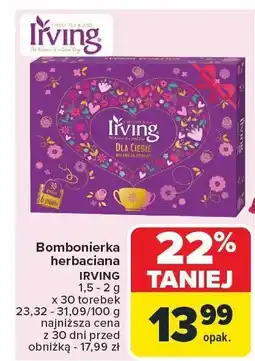 Carrefour Market Bombonierka herbaciana IRVING 15 x 2 g oferta