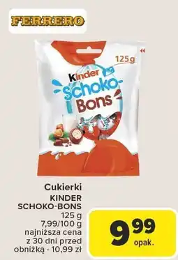 Carrefour Cukierki KINDER SCHOKO-BONS 125g Ferrero oferta