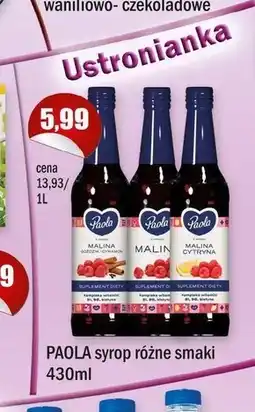 Społem Syrop Paola oferta