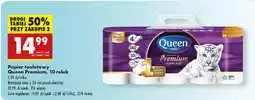 Biedronka Papier toaletowy Queen Premium oferta