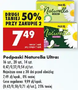 Biedronka Podpaski Naturella Ultra oferta