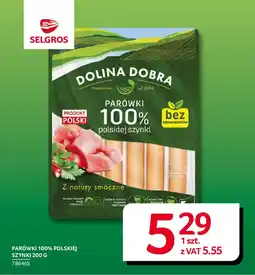 Selgros Parówki 100% polskiej szynki oferta
