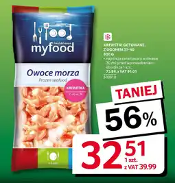 Selgros Krewetki gotowane, z ogonem 31-40 oferta