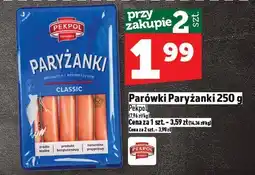 Topaz Parówki Paryżanki 250g Pekpol oferta