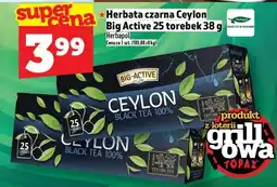 Topaz Herbata czarna Ceylon Big Active 25 torebek 38g oferta