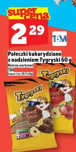 Topaz Pałeczki kukurydziane z nadzieniem Tygryski 60g TBM oferta