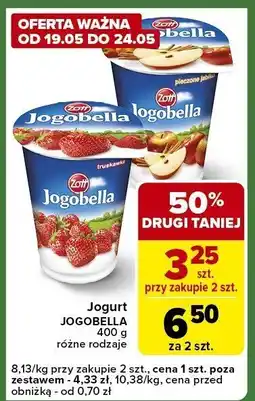 Carrefour Express Jogurt jogobella 400g truskawka Zott oferta