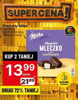 Delikatesy Centrum Mleczko Milka o smaku waniliowym 250-330g oferta