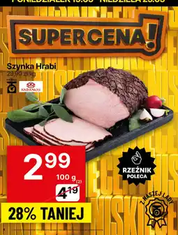 Delikatesy Centrum Szynka Hrabi 100g Kabanos oferta